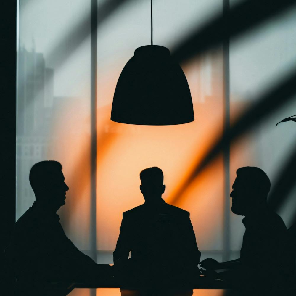 Silhouette Of Businessmen 3