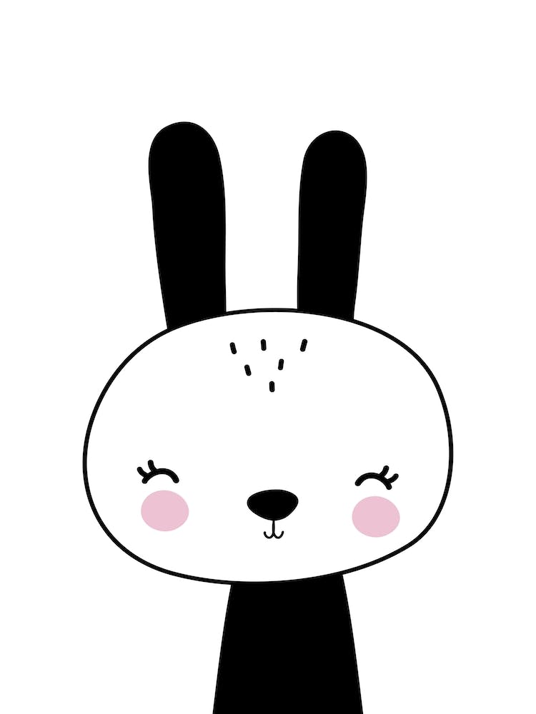 Scandi Black Bunny