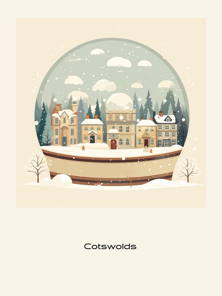 Cotswolds United Kingdom 2 Snowglobe Poster