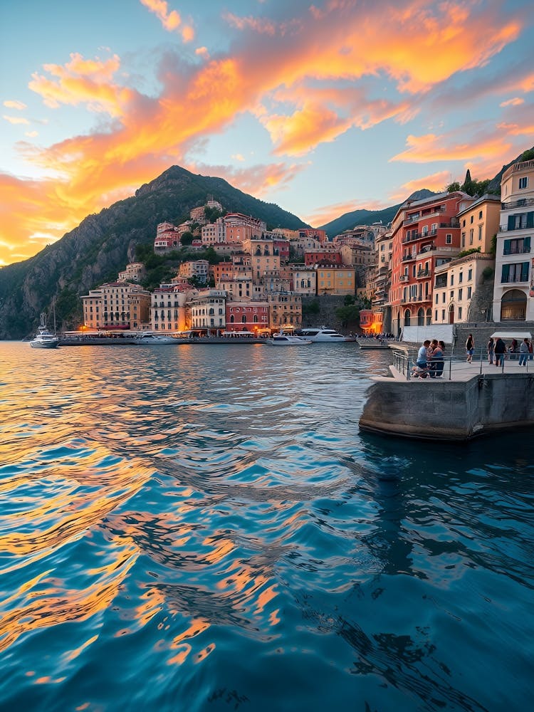 Sunset In Portofino, Italy