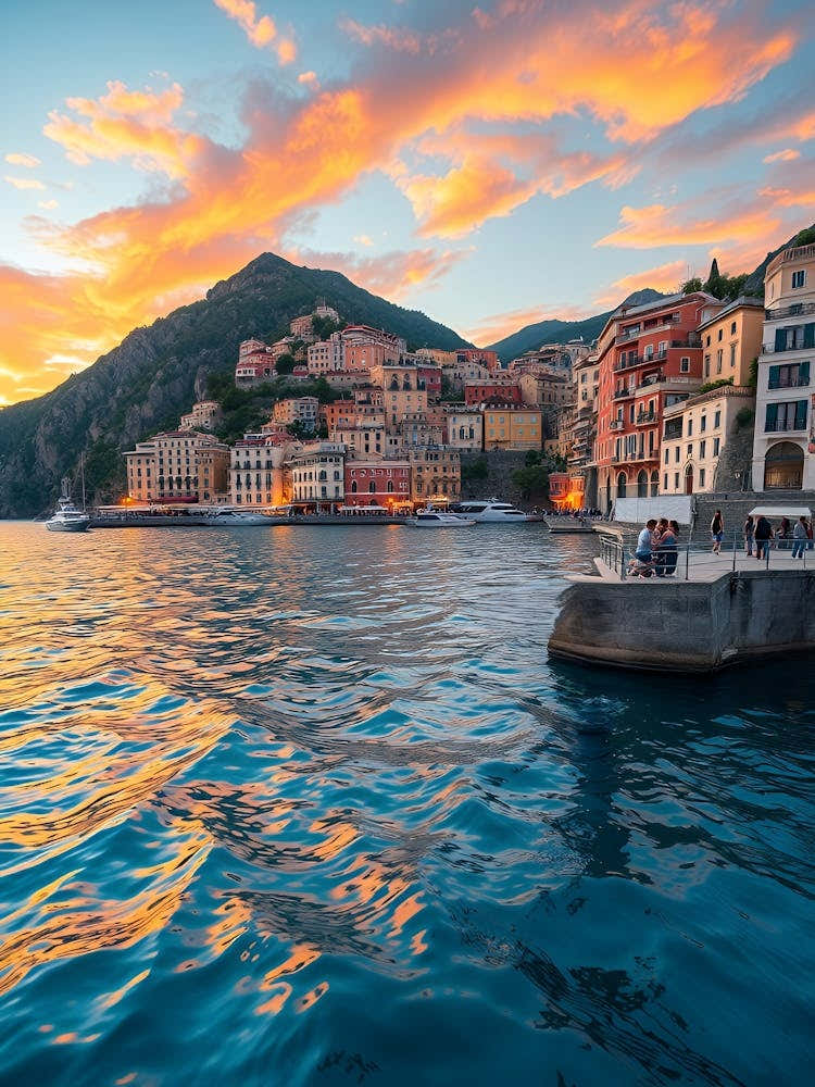 Sunset In Portofino, Italy