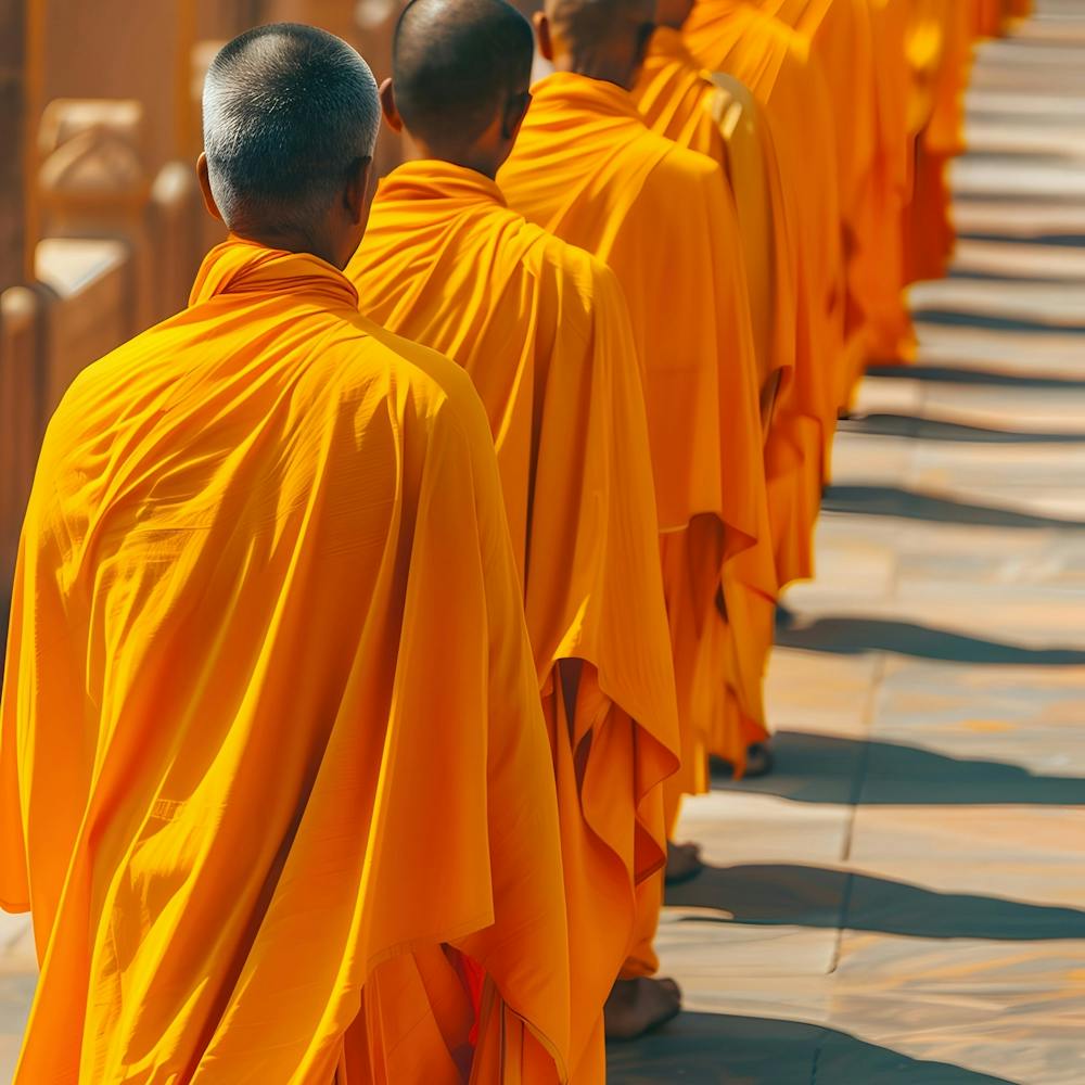 Monks In Thailand 1