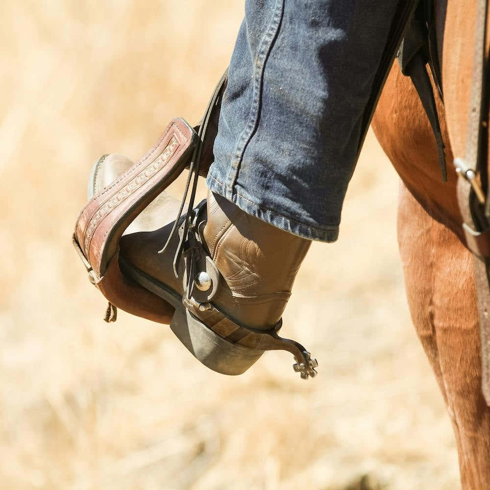 Cowboy Boot Saddle Square