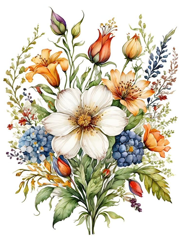 Watercolor Flowers 28