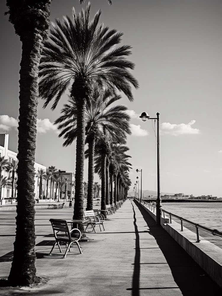Limassol, Cyprus, Mediterranean Black And White Photography Analogue 3