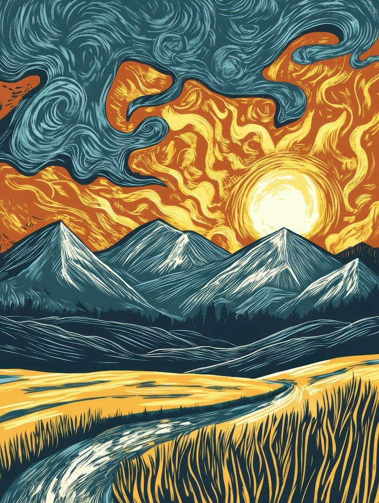 Sunset In The Mountains 26