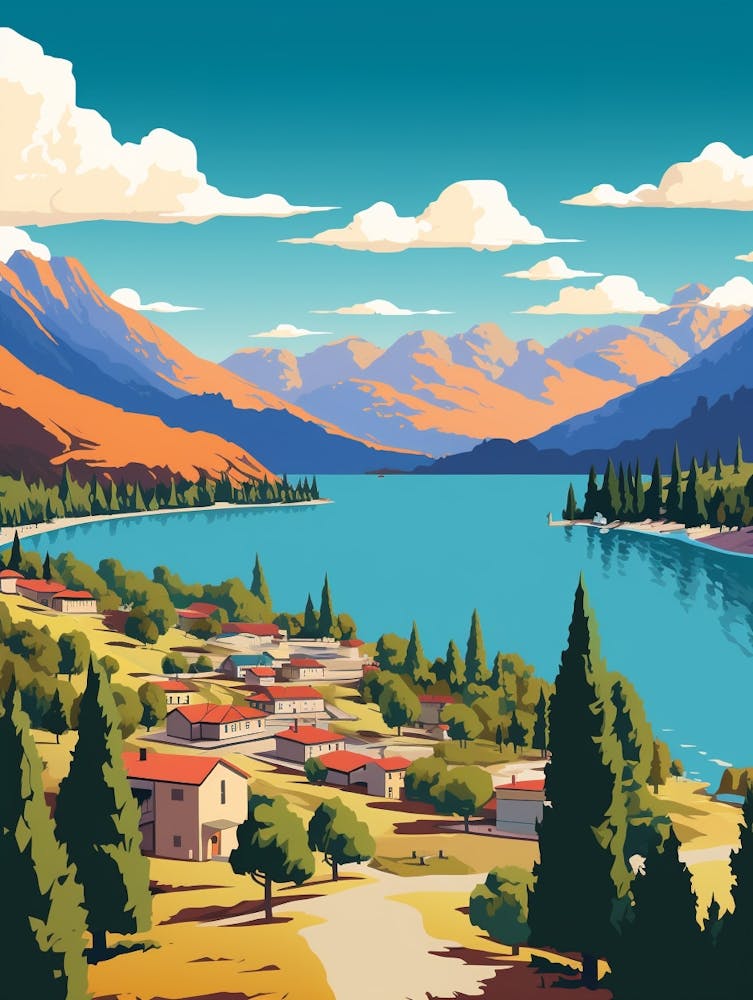 Lake Chelan Retro Pop Art 1