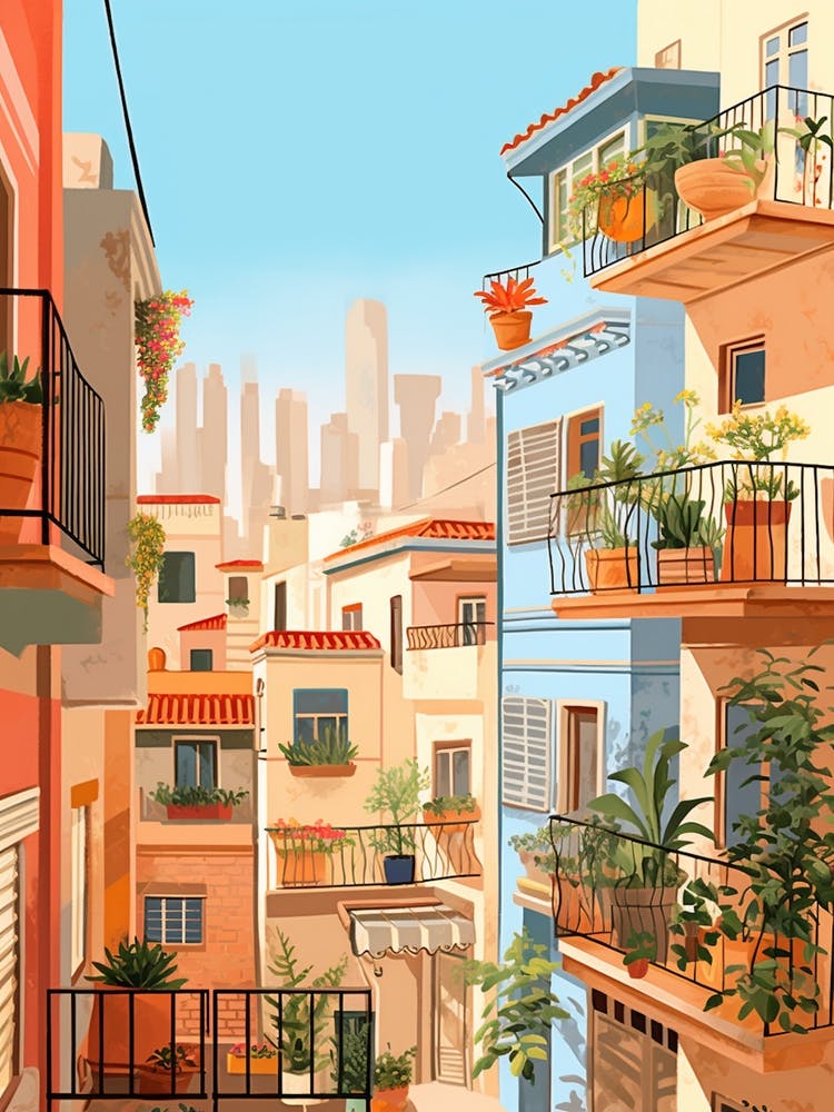 Tel Aviv Israel 5 Illustration
