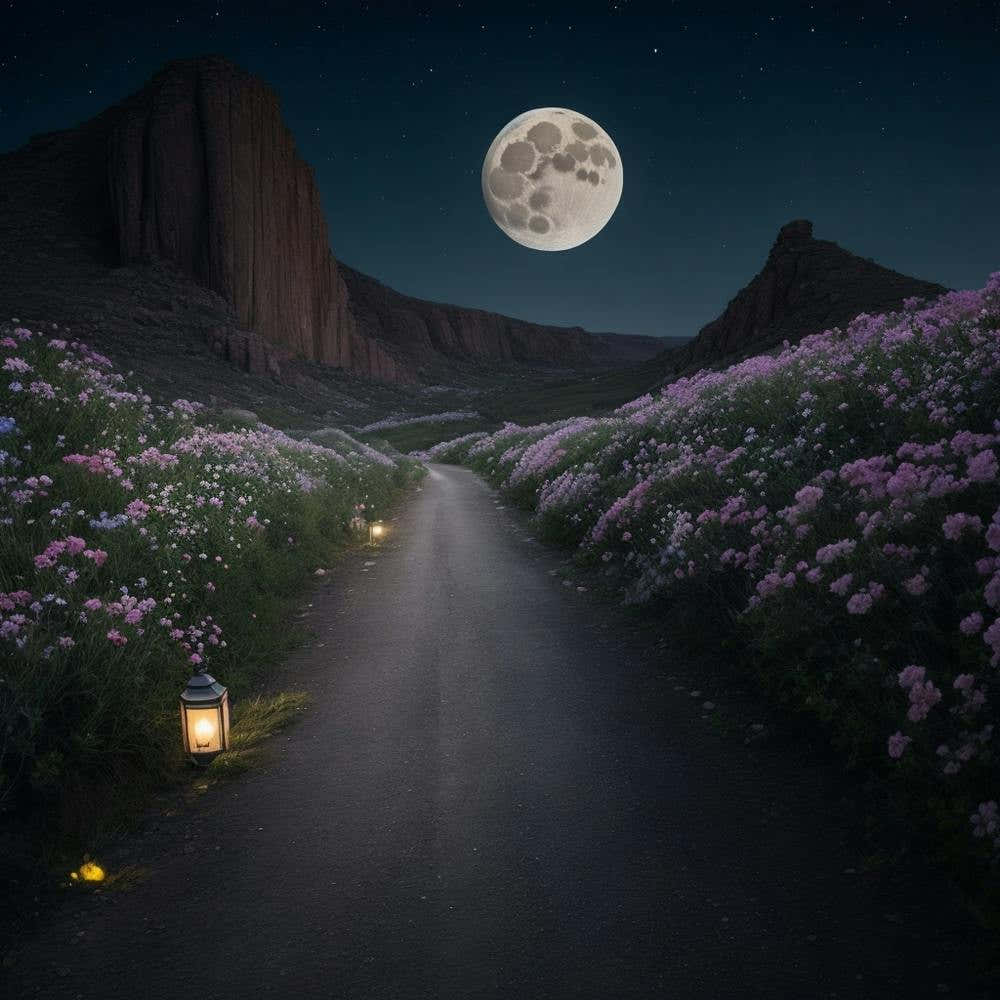 Full Moon In The Desert