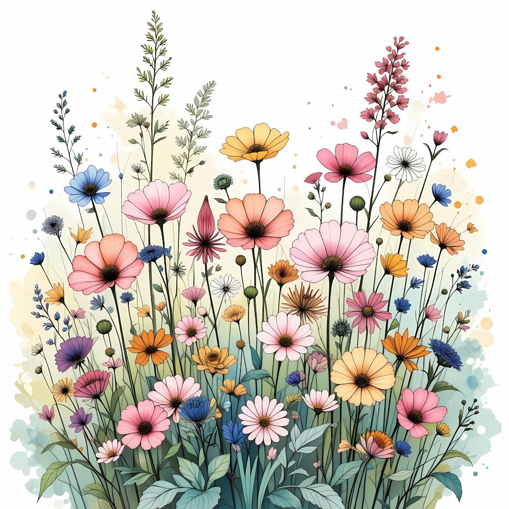 Watercolor Flowers 5