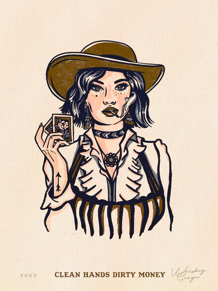 Rebel Romantics Clean Hands Dirty Money Cowgirl