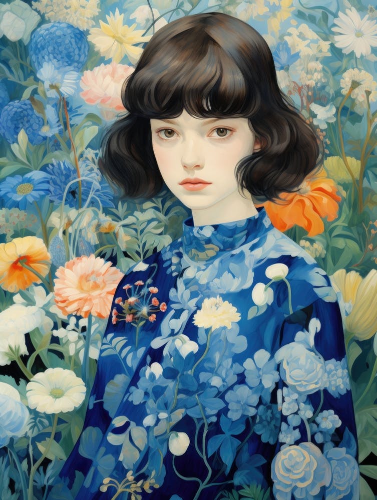 'A Girl In Flowers'