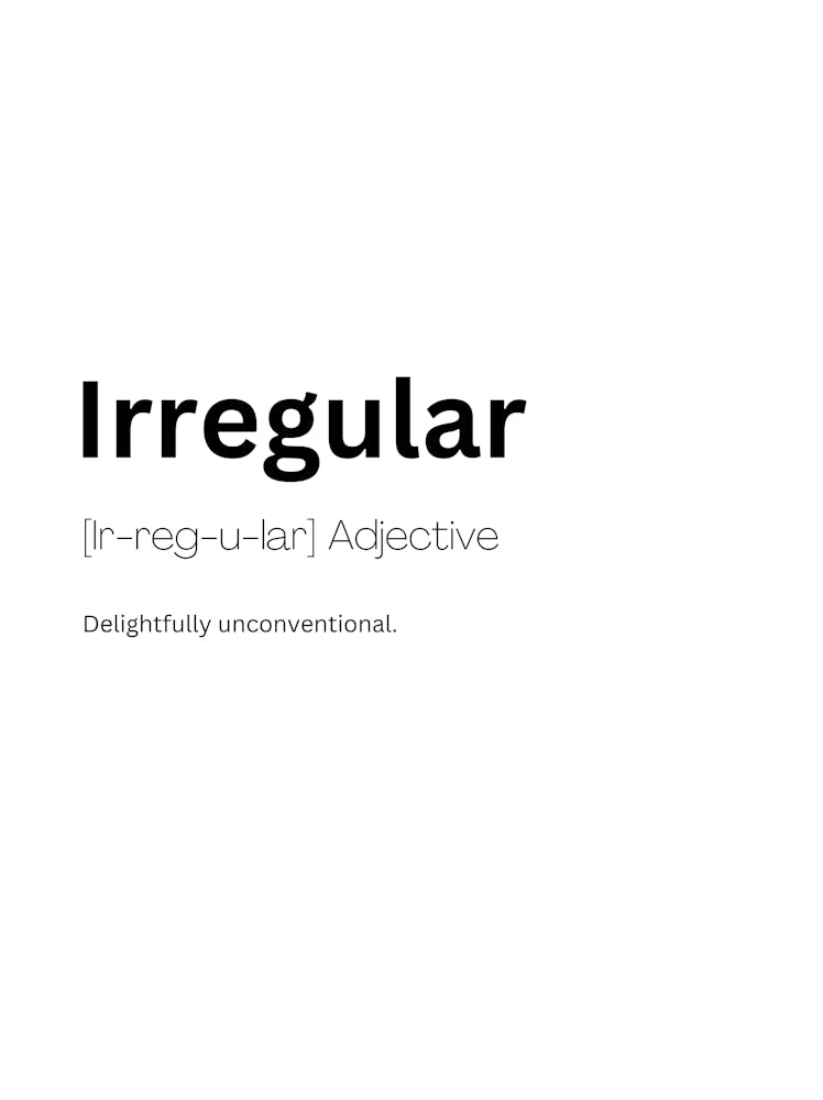 Irregular Definition Meaning