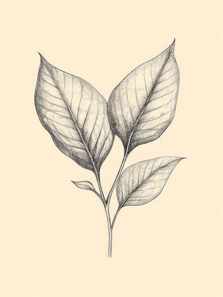 Two Leaves On A Branch