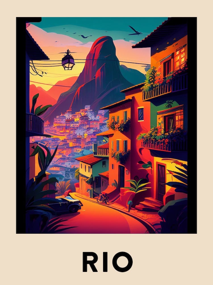 Rio Vintage Travel Poster