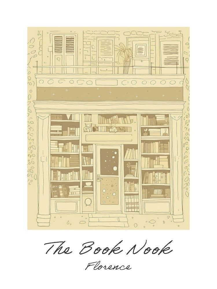 Florence The Book Nook Pastel Colours 2 Poster