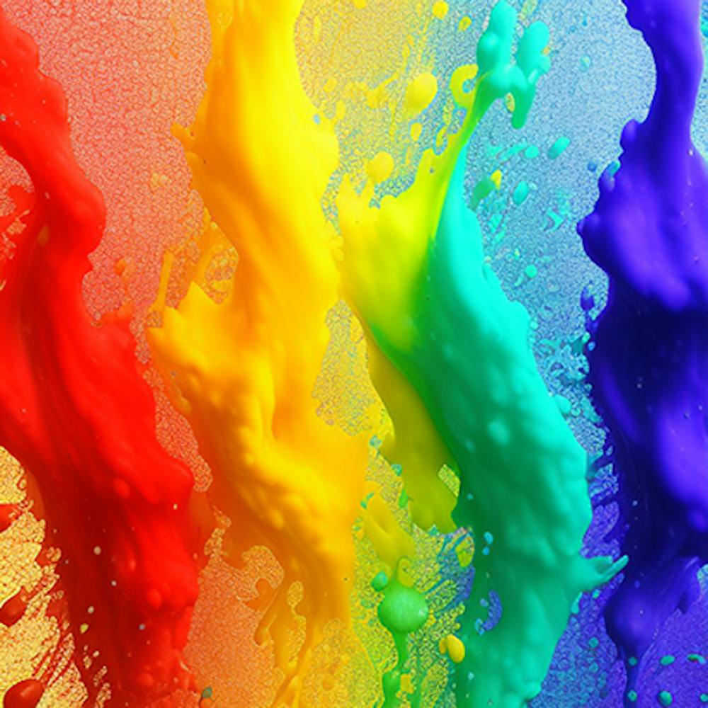 Rainbow Paint Splash