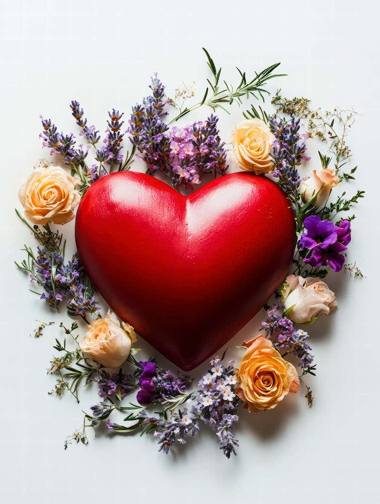 Heart With Flowers 3