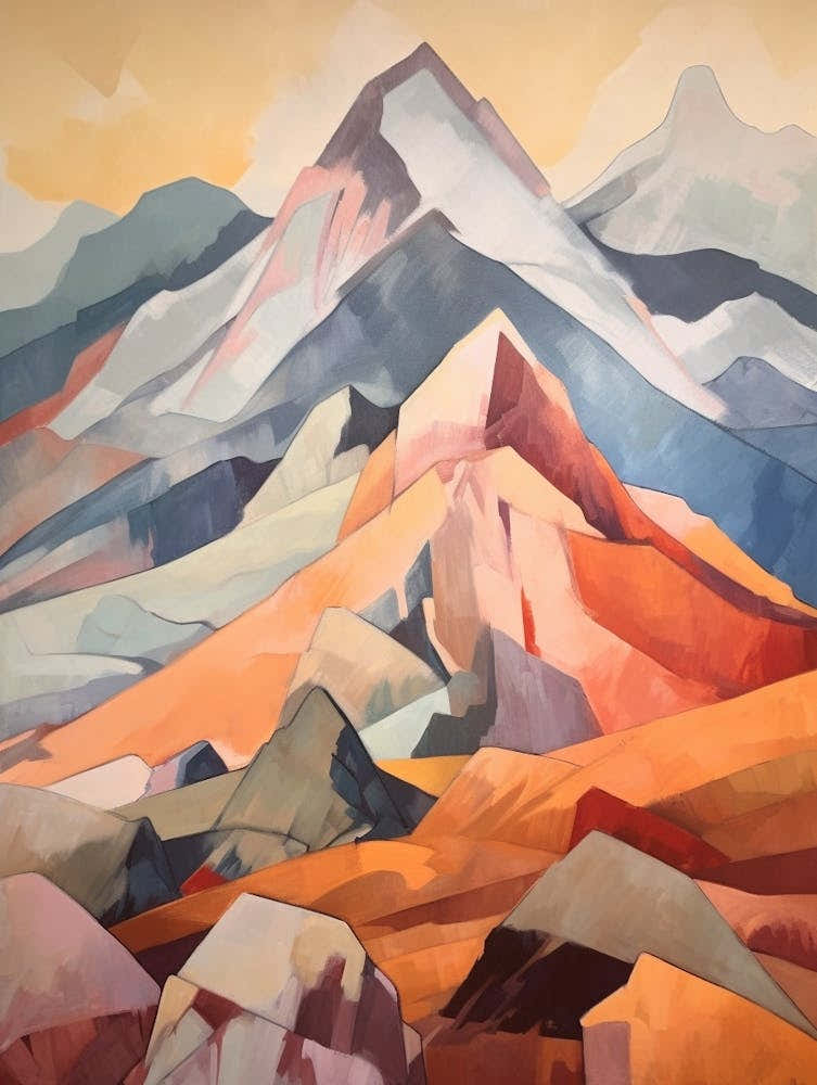 Mount Marcus Baker Usa 1 Mountain Painting