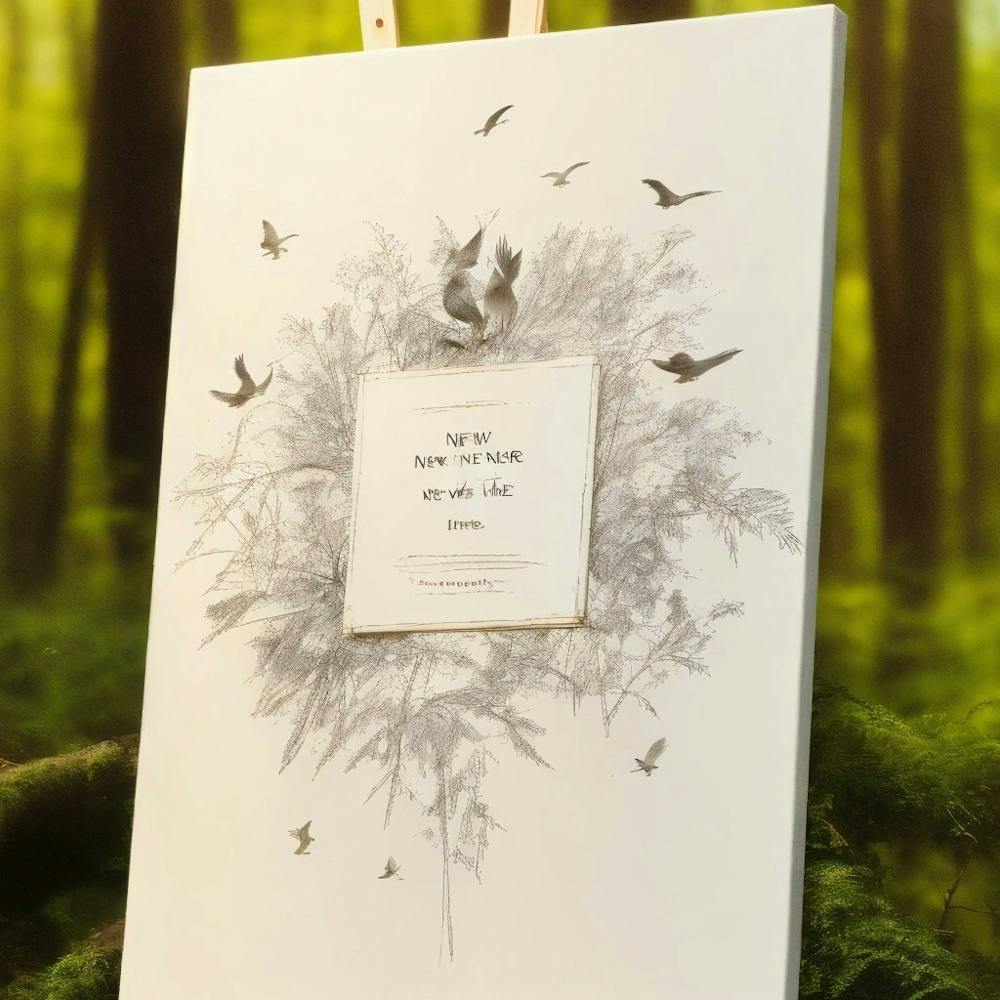 Presentation Of A Simple White Canvas (1)