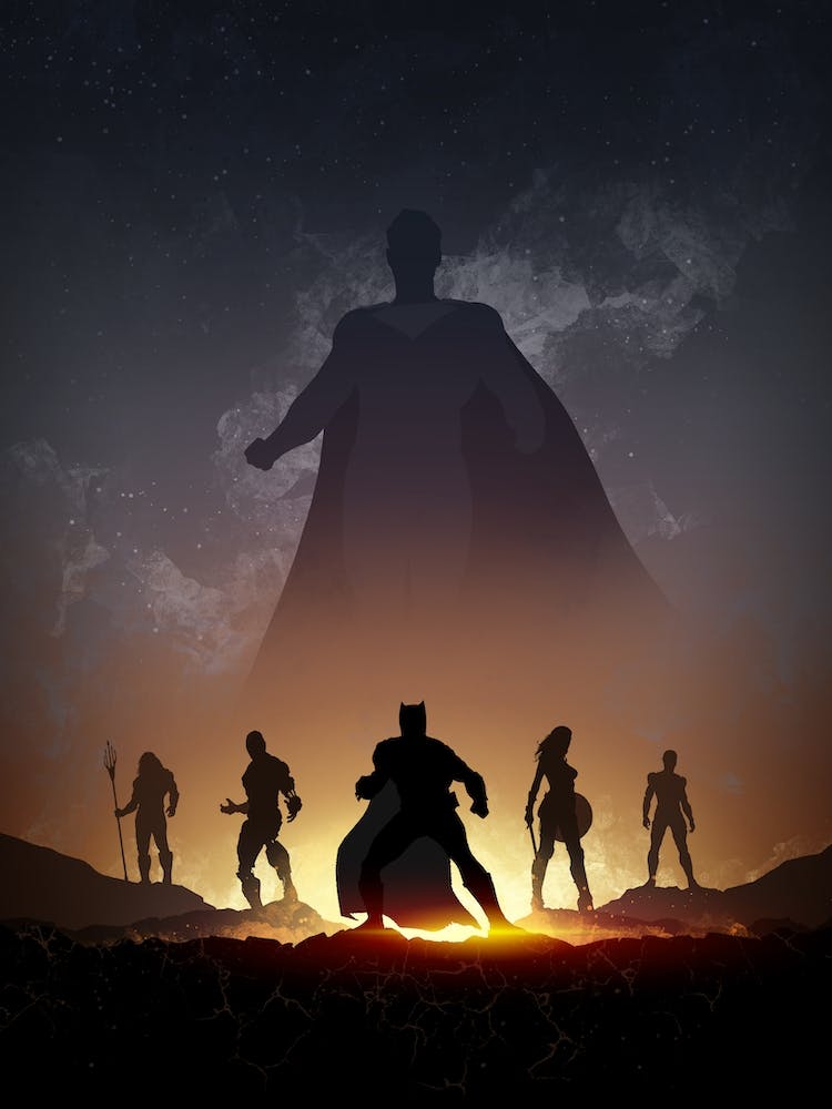 Justice League silhouette