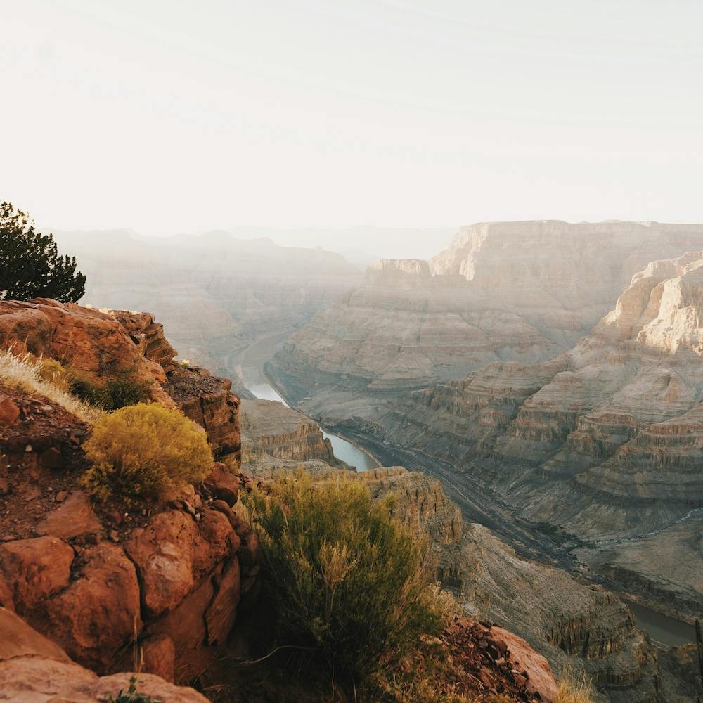 Desert Canyon Scenery Square