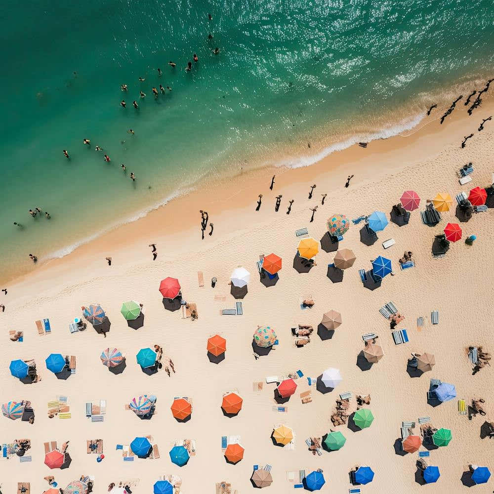 Aerial View Beach Club Summer Photography 3