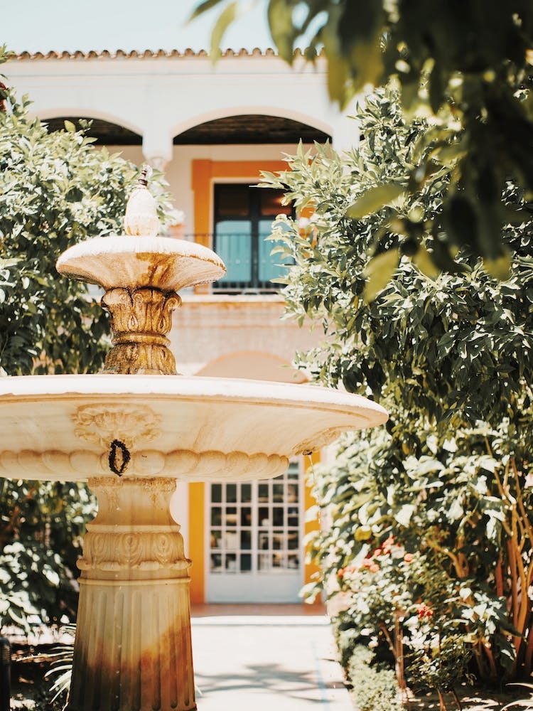 Spain Courtyard Fountain