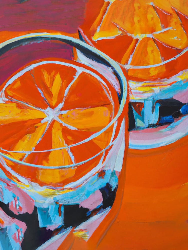 Oranges Negroni Cocktail