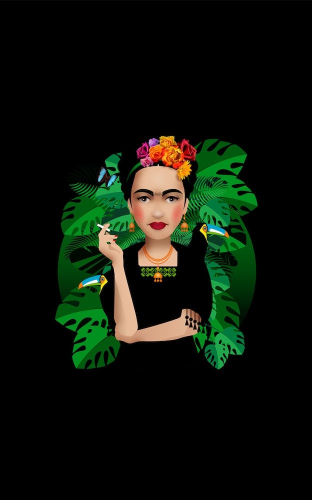 Frida Kahlo Black