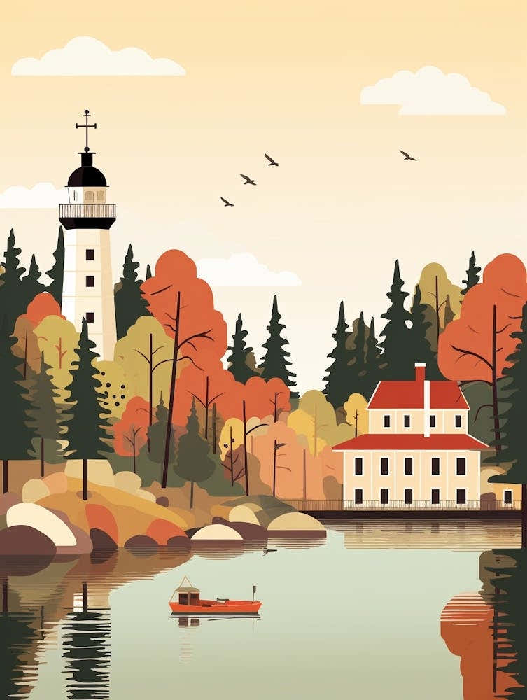 Latvia 2 Travel Illustration