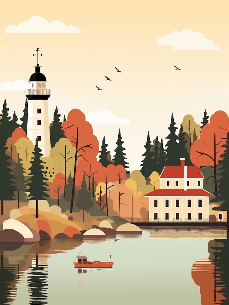 Latvia 2 Travel Illustration