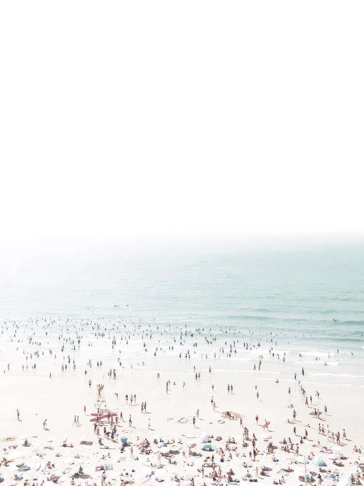 Busy Summer Beach