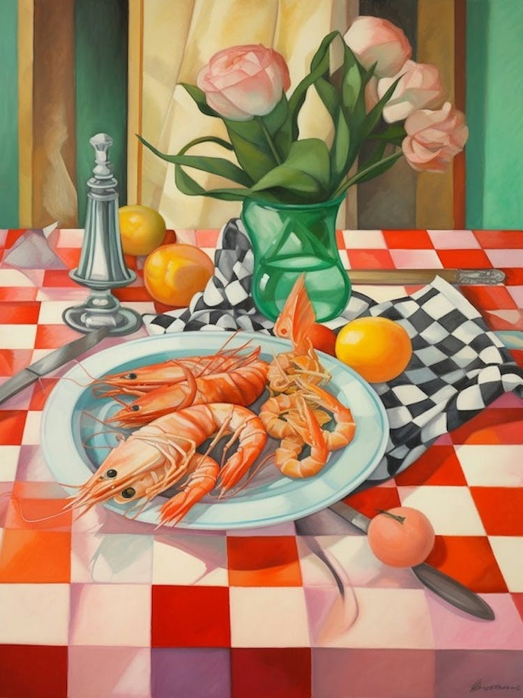 Shrimp 2 Still Life Painting