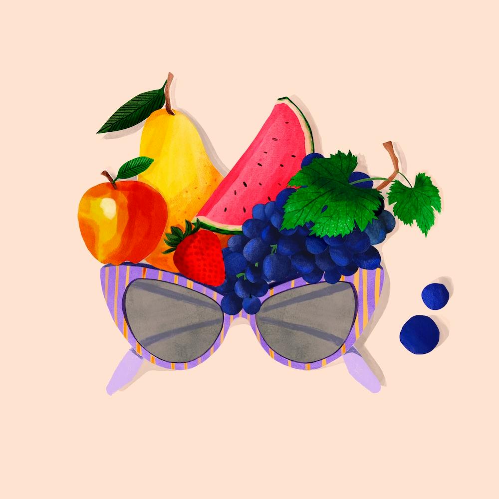 Fruit Glasses Square