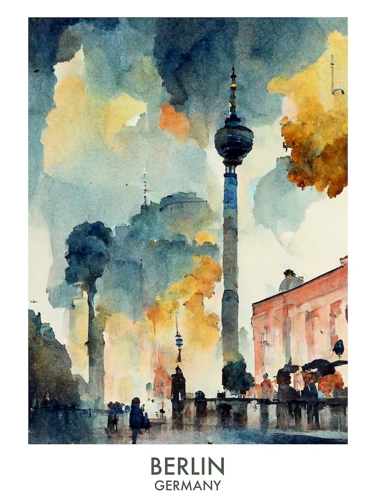 Berlin Watercolour Travel