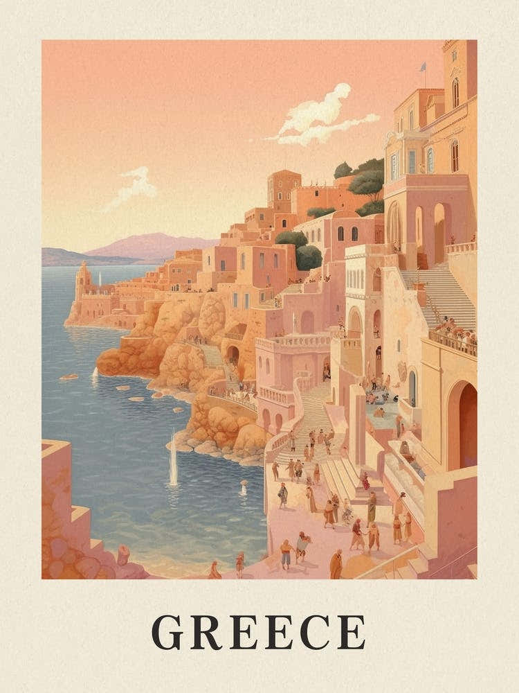 Vintage Travel Poster Greece 2