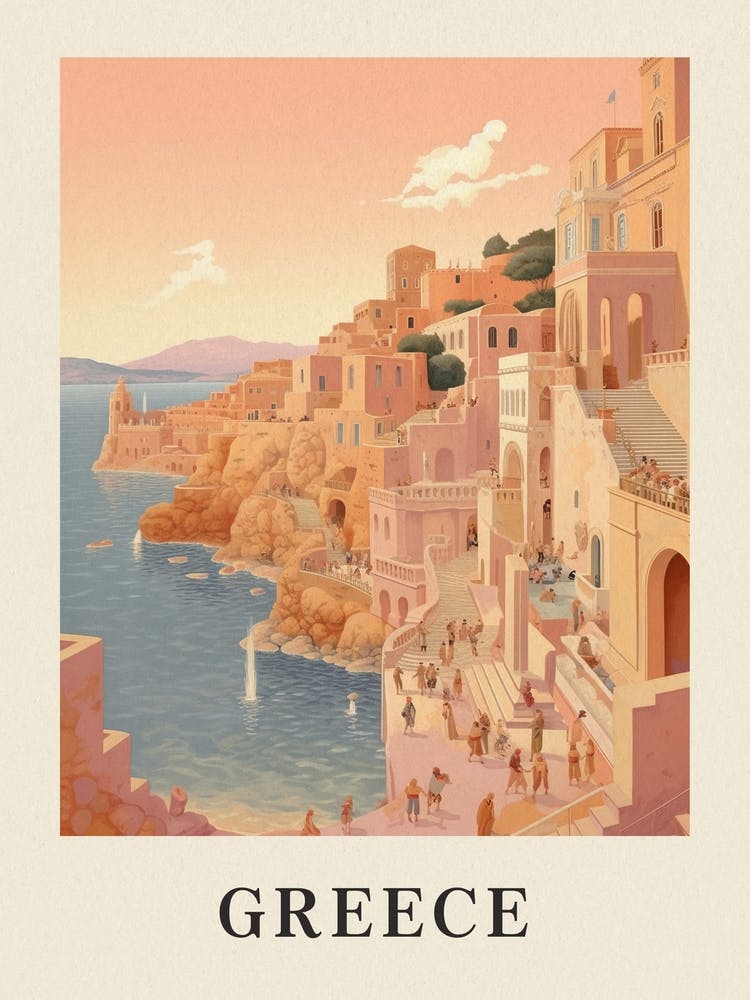 Vintage Travel Poster Greece 2