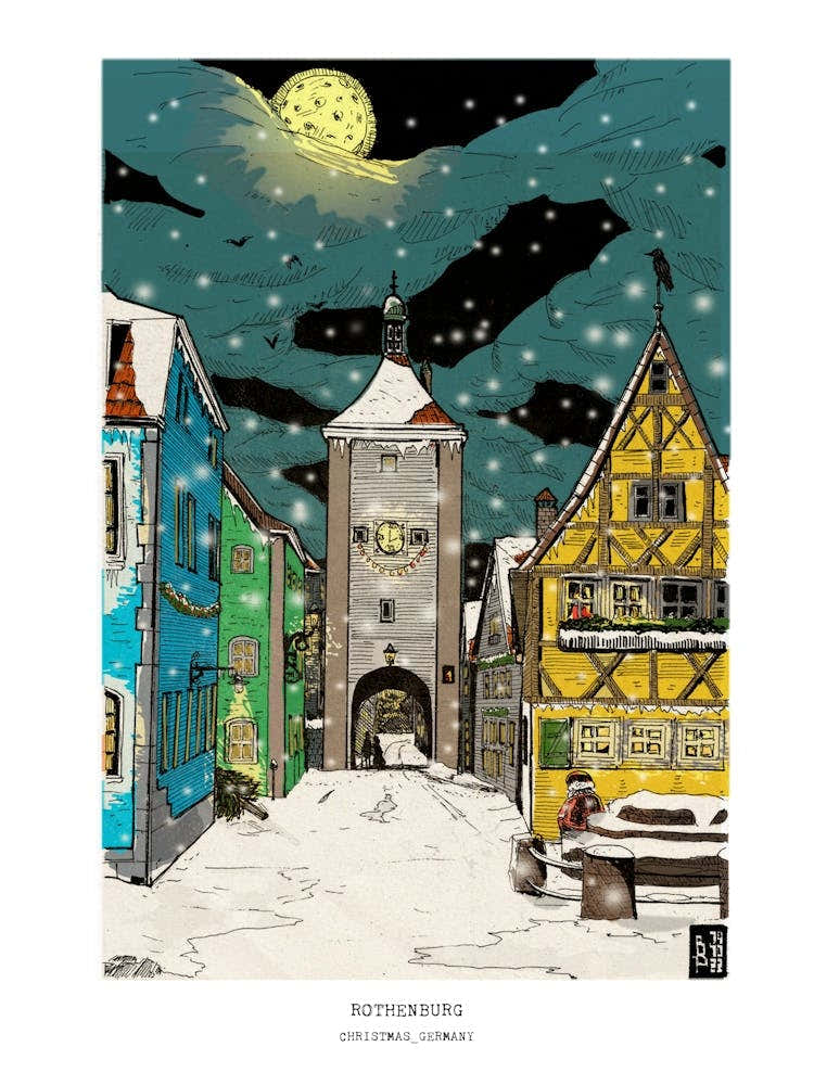 Rotheburg Ob Der Tauber at Christmas Germany