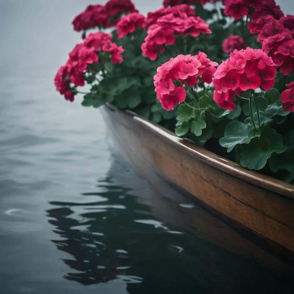Geraniums In A Boat 1