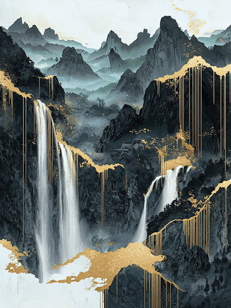 Cordillera Blanca Golden Peaks - Artistic Flow