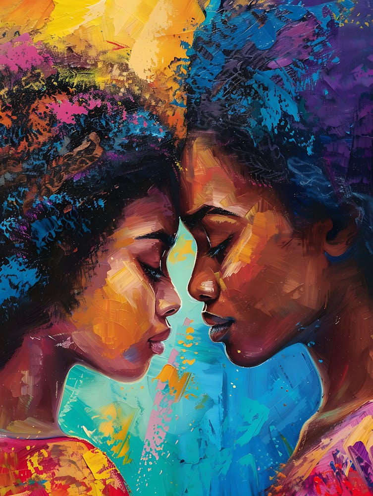 Vibrant Afro Mother And Daughter 4