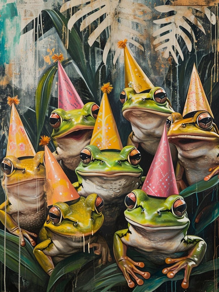 Kitsch Birthday Frogs 1