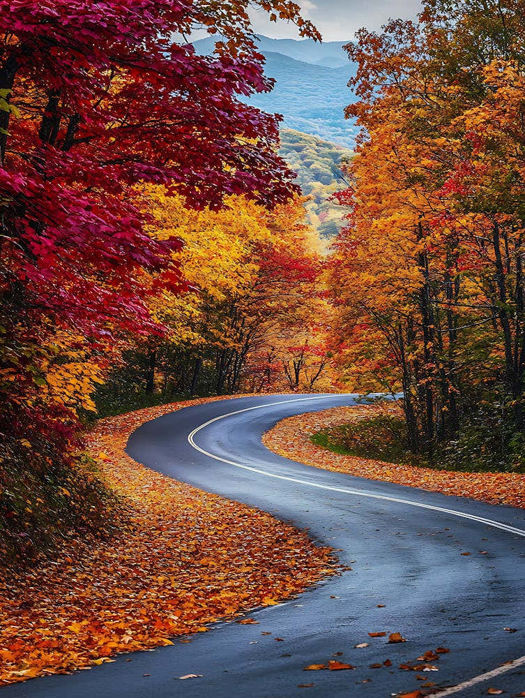 Beautiful Road In Autumn 1