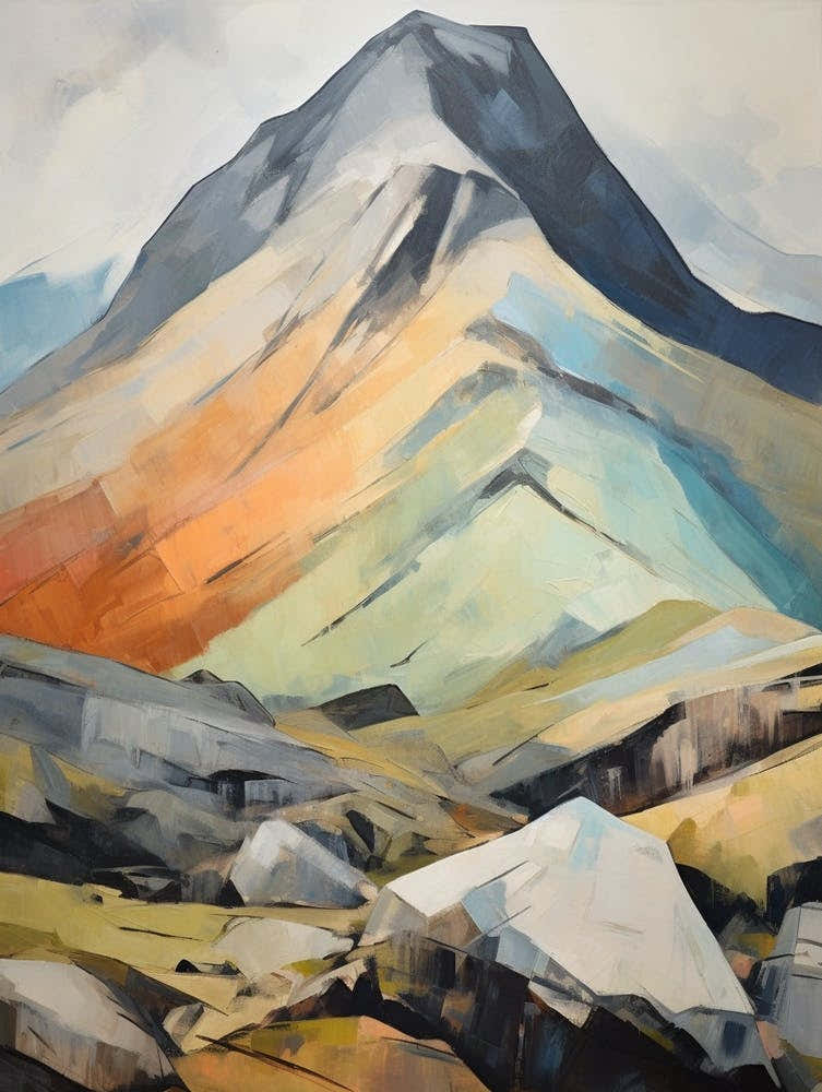Carnedd Llewelyn Wales 3 Mountain Painting