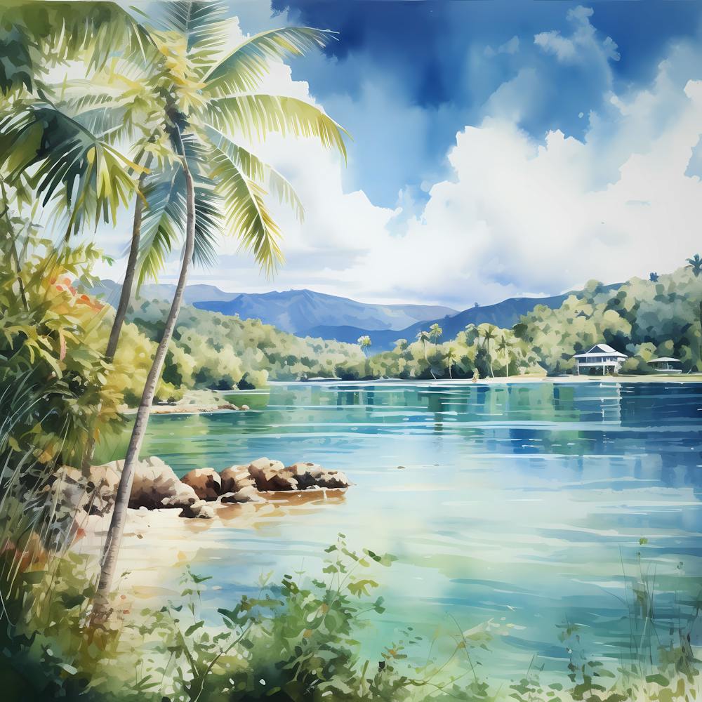 AI Vivid Watercolor Reverie