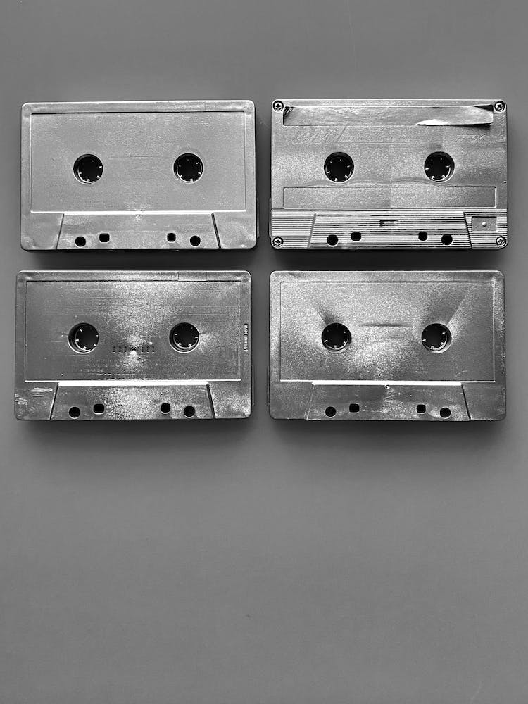 Cassettes - Silver Monochrome