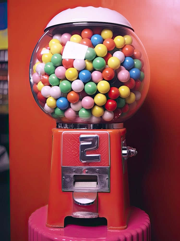 Bubble Gum Machine Retro Summer Photography 3