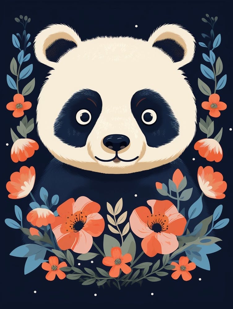Baby Animal Illustration  Panda 2