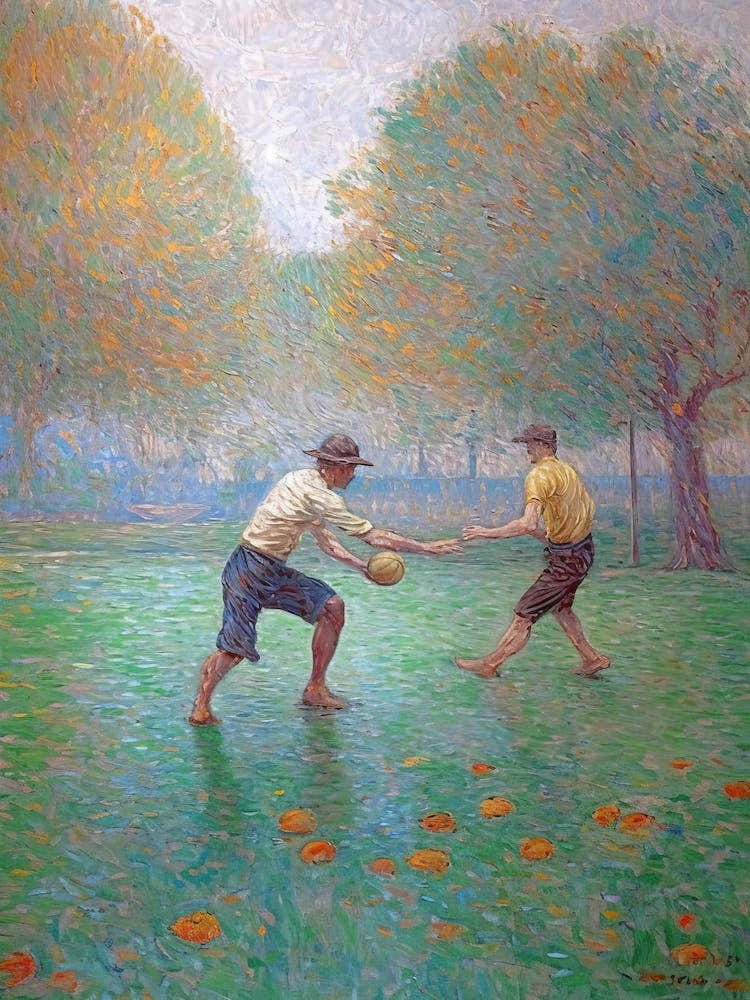 American Football In The Style Of Monet 2